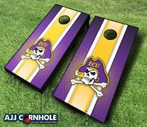 Picture of AJJCornhole 110-EastCarolinaStriped East Carolina Pirates Striped Theme Cornhole Set with Bags - 8 x 24 x 48 in.