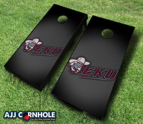 Picture of AJJCornhole 110-EasternKentuckySlanted Eastern Kentucky Colonels Slanted Theme Cornhole Set with Bags - 8 x 24 x 48 in.