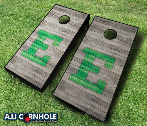 Picture of AJJCornhole 110-EasternMichiganDistressed Eastern Michigan Eagles Distressed Theme Cornhole Set with bags - 8 x 24 x 48 in.
