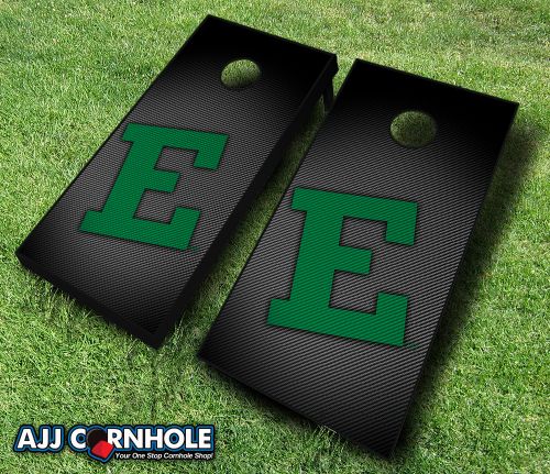 Picture of AJJCornhole 110-EasternMichiganSlanted Eastern Michigan Eagles Slanted Theme Cornhole Set with bags - 8 x 24 x 48 in.