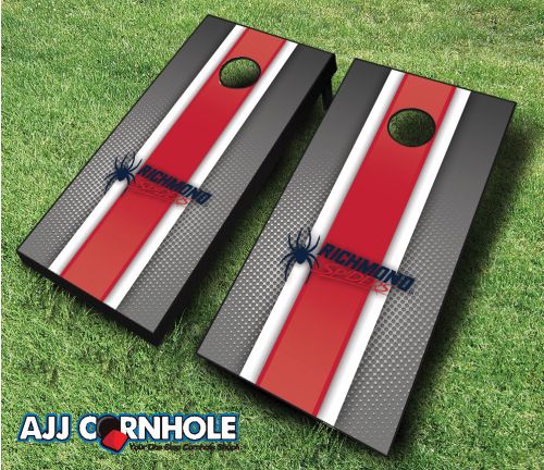 Picture of AJJCornhole 110-RichmondStriped Richmond Spiders Striped Theme Cornhole Set with Bags - 8 x 24 x 48 in.