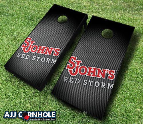 Picture of AJJCornhole 110-StJohnsSlanted St. Johns Red Storm Slanted Theme Cornhole Set with Bags - 8 x 24 x 48 in.
