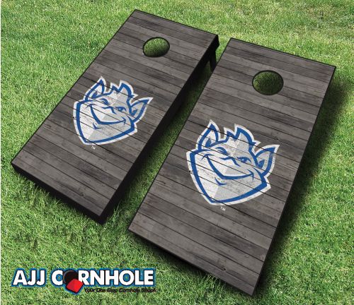 Picture of AJJCornhole 110-StLouisDistressed St. Louis Billikens Distressed Theme Cornhole Set with Bags - 8 x 24 x 48 in.