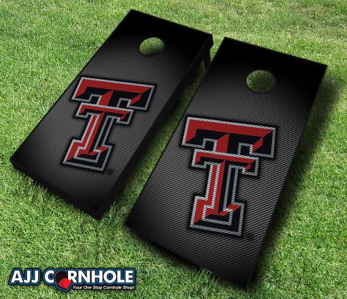 Picture of AJJCornhole 110-TexasTechSlanted Texas Tech Red Raiders Slanted Theme Cornhole Set with Bags - 8 x 24 x 48 in.