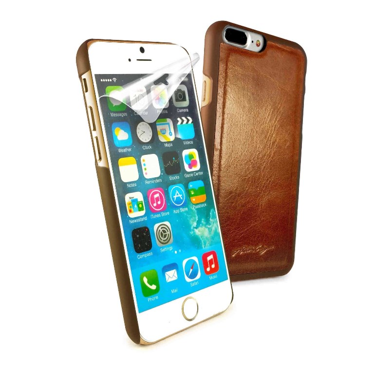 Picture of Tuff Luv G2-70 Alston Craig Genuine Vintage Leather Replacement Magnetic Shell for iPhone 7, Brown