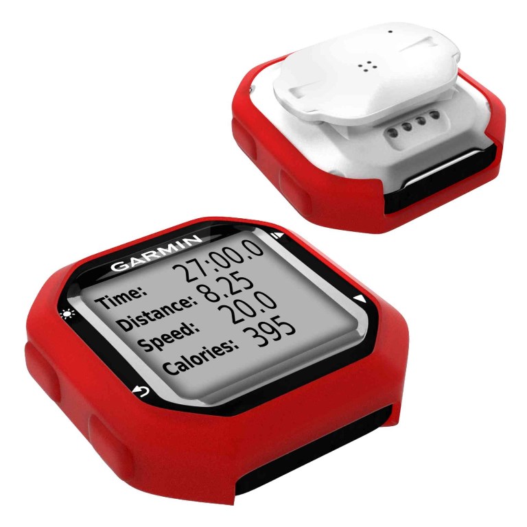 Picture of Tuff Luv I4-63 Garmin Edge 20 & 25 Silicone Case & Screen Protection&#44; Red