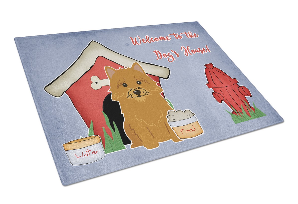 Dog House Collection Norwich Terrier Glass Cutting Board - Large