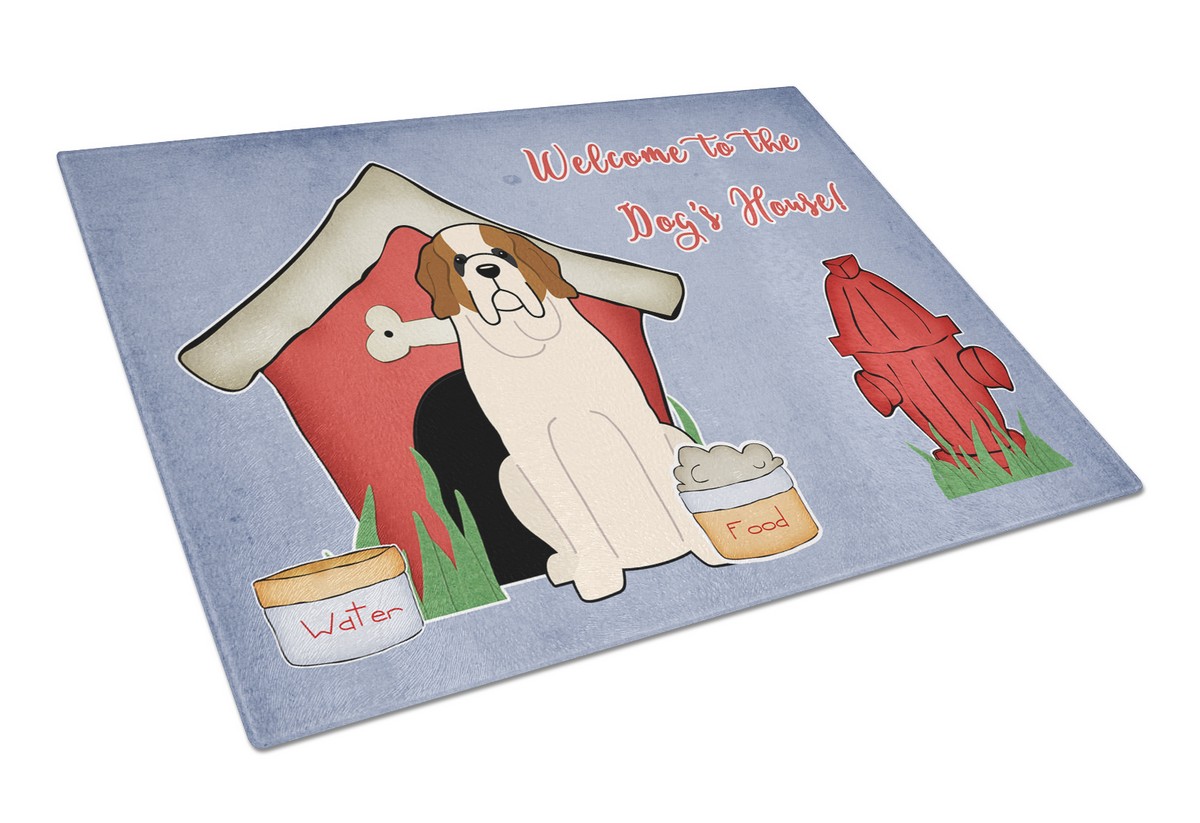 Dog House Collection Saint Bernard Glass Cutting Board - Large