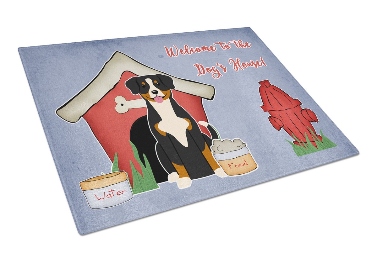 Dog House Collection Entlebucher Glass Cutting Board - Large