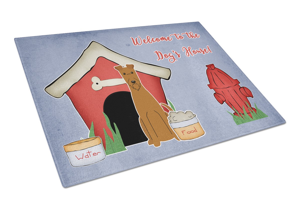 Dog House Collection Irish Terrier Glass Cutting Board - Large