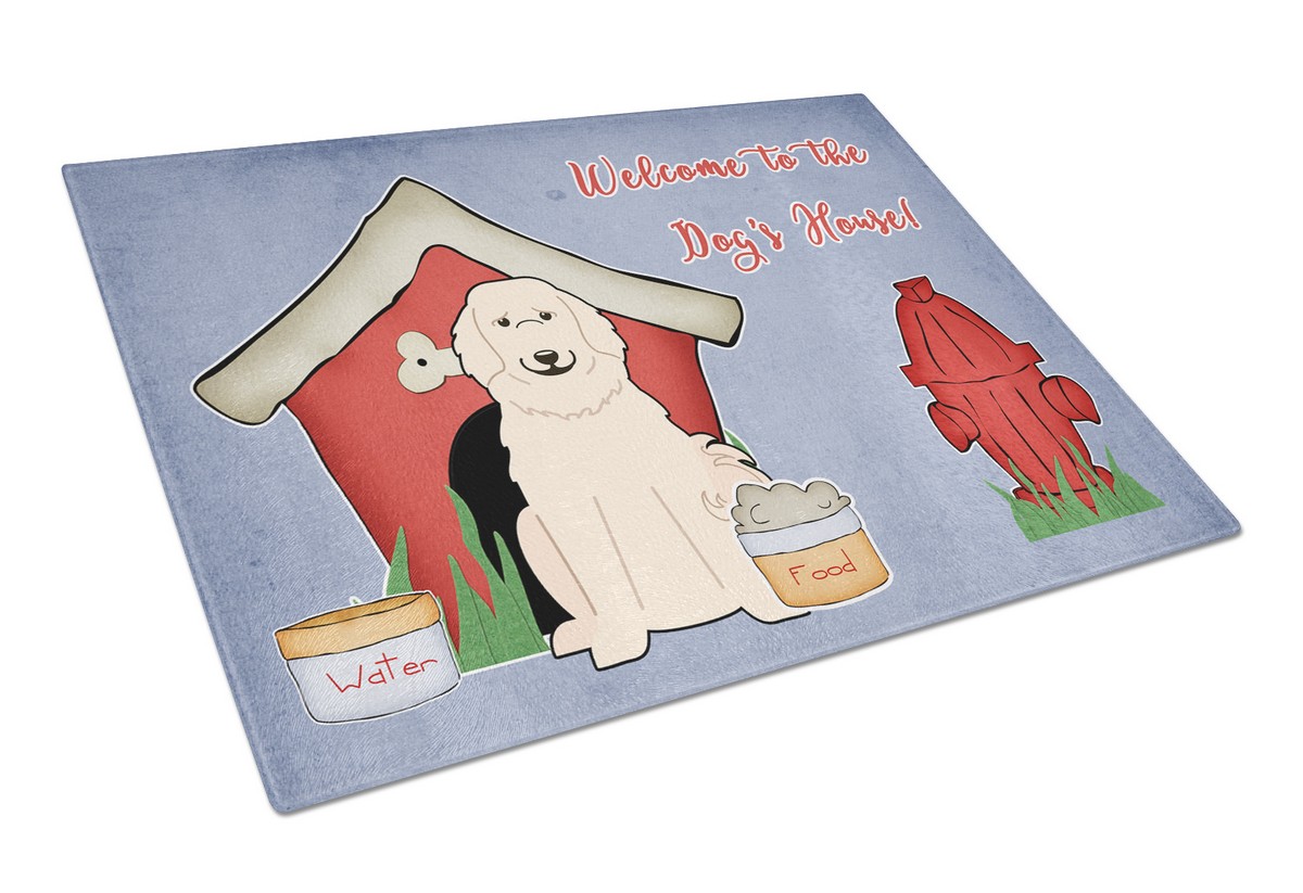 Dog House Collection Great Pyrenese Glass Cutting Board - Large