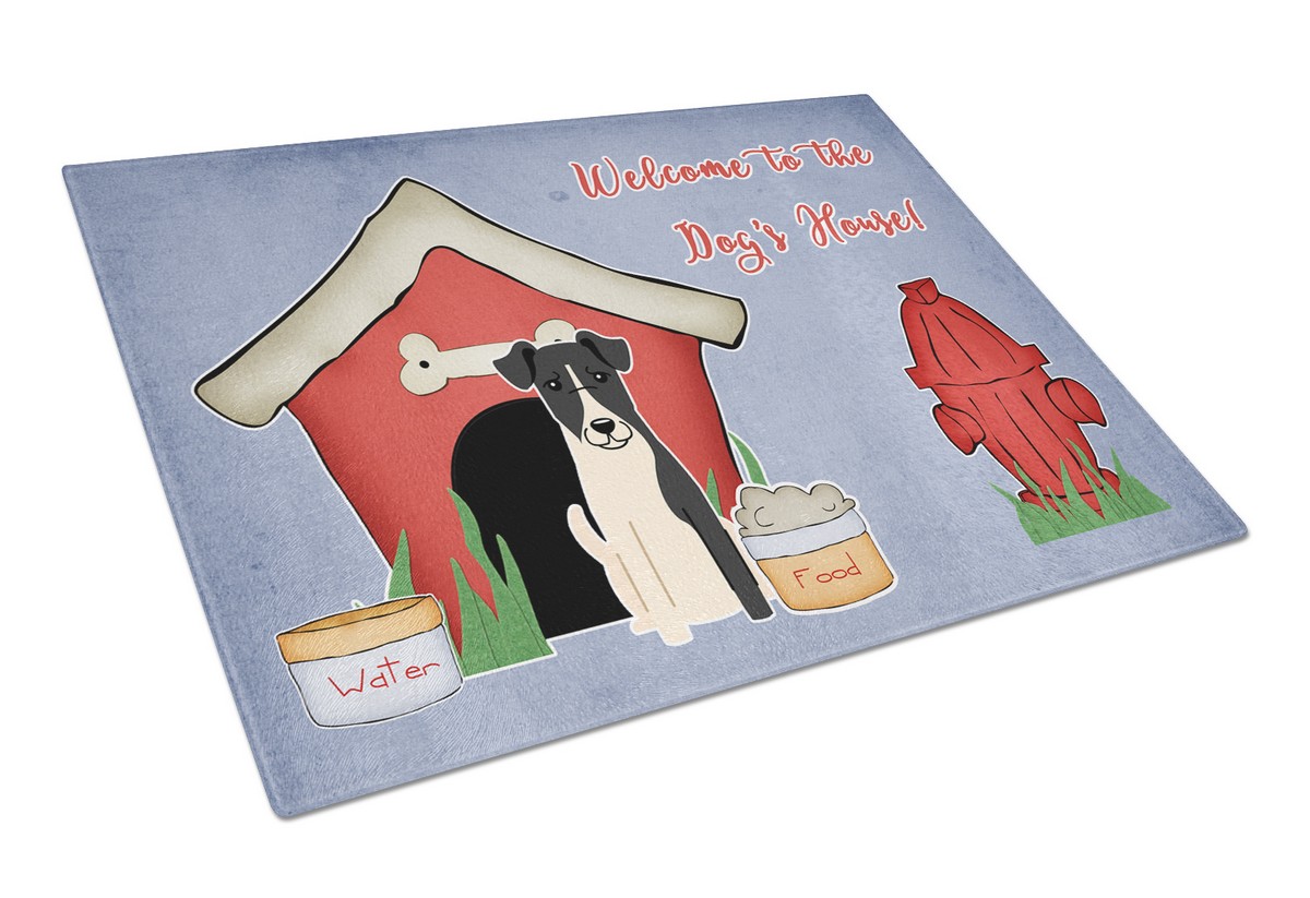 Dog House Collection Smooth Fox Terrier Glass Cutting Board - Large