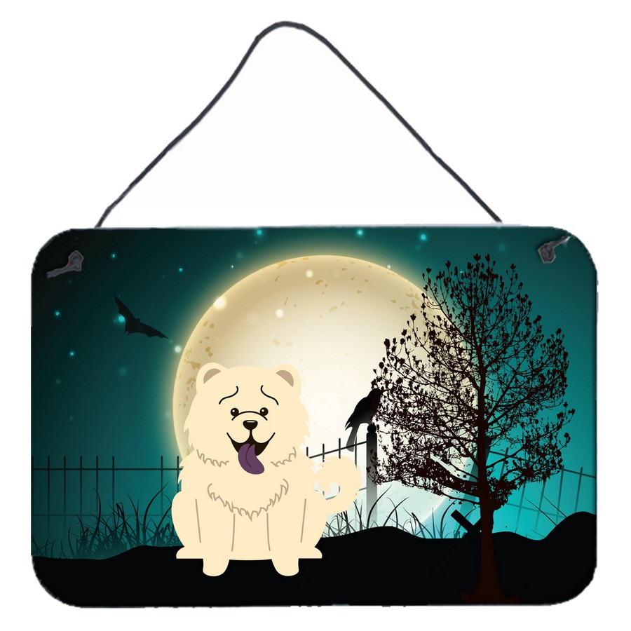 Halloween Scary Chow Chow White Wall or Door Hanging Prints