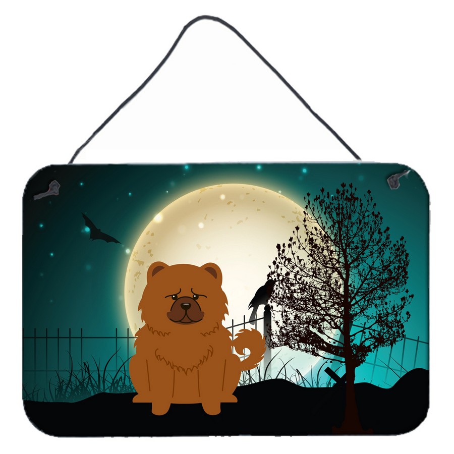 Halloween Scary Chow Chow Red Wall or Door Hanging Prints
