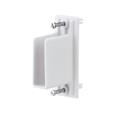 Rubbermaid 3D32-LW-WHT Fast Set Wall End Bracket with Drive Pin White Rubbermaid 3D32-LW-WHT Fast Set Wall End Bracket with Drive Pin White