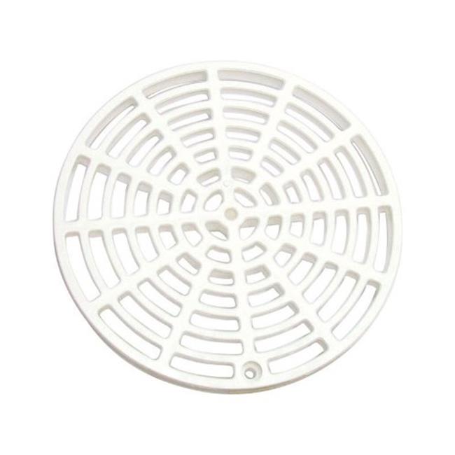 B & K 801-P2PK Floor Drain Cover White - 6.12 in.