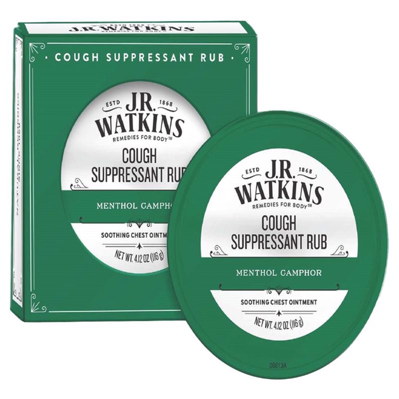 J.R. Watkins 6609 4.1 oz Menthol Camphor Cough Suppressant Rub