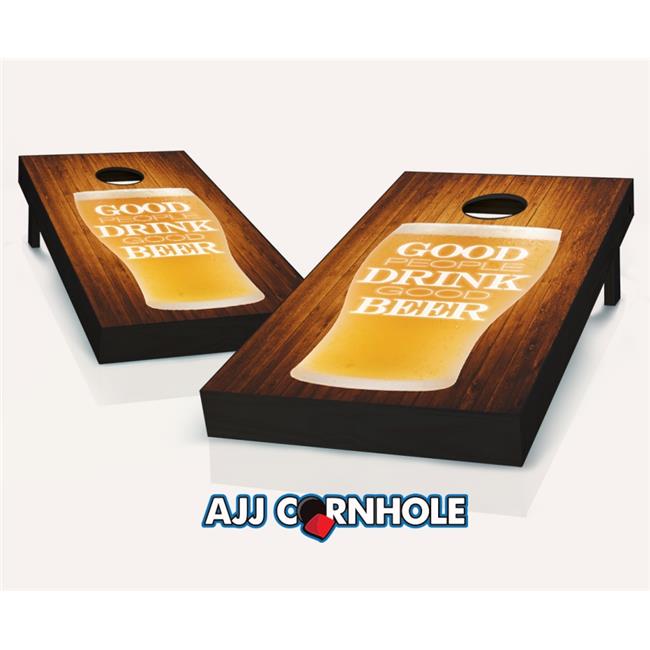 AJJCornhole 107-GoodPeopleGoodBeer Good People Drink Good Beer Theme Cornhole...