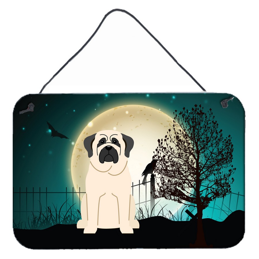 Halloween Scary Mastiff White Wall or Door Hanging Prints