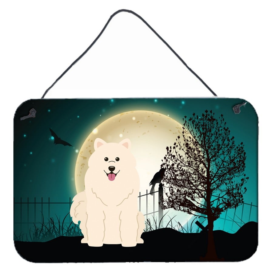 Halloween Scary Samoyed Wall or Door Hanging Prints