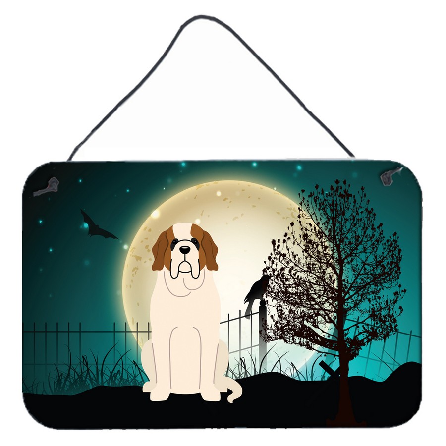 Halloween Scary Saint Bernard Wall or Door Hanging Prints