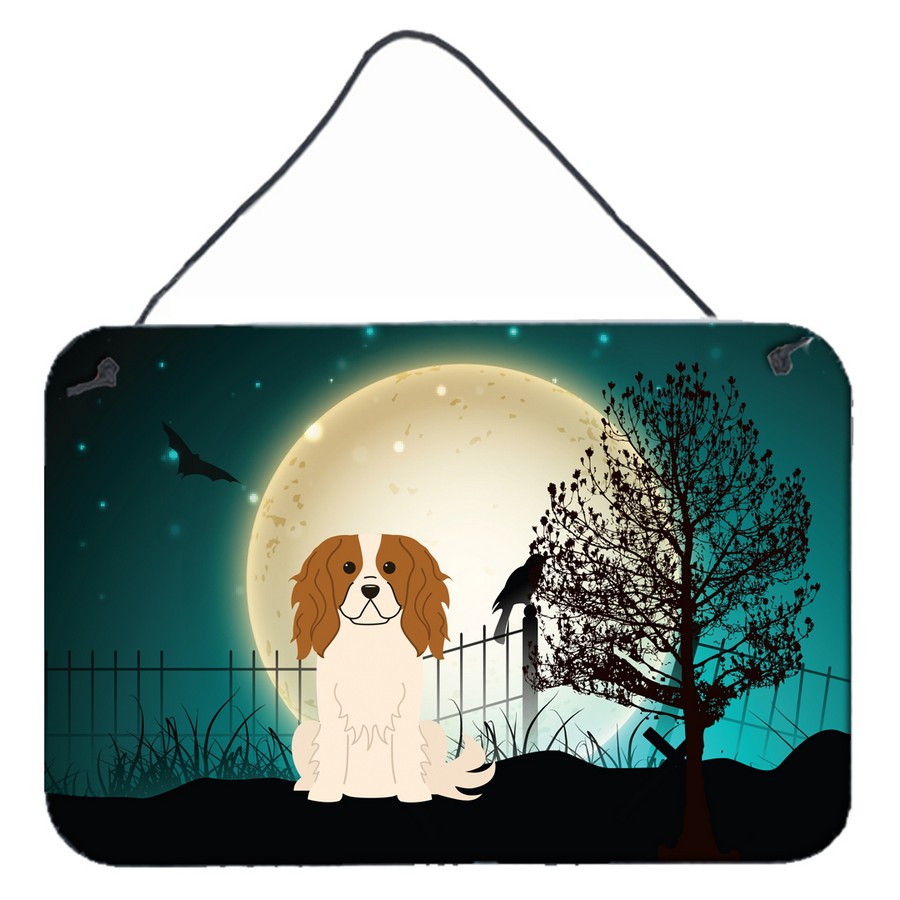 Halloween Scary Cavalier Spaniel Wall or Door Hanging Prints
