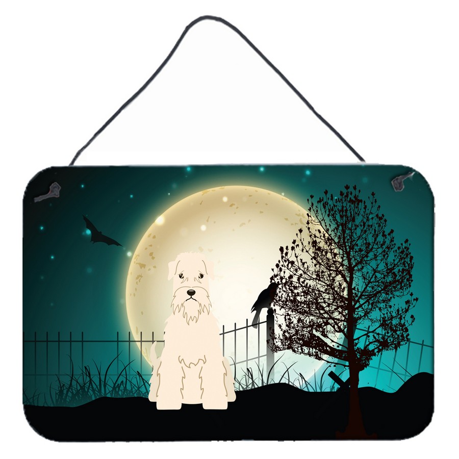 Halloween Scary Soft Coated Wheaten Terrier Wall or Door Hanging Prints