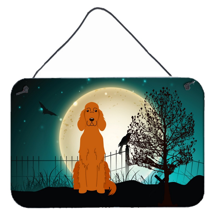 Halloween Scary Irish Setter Wall or Door Hanging Prints