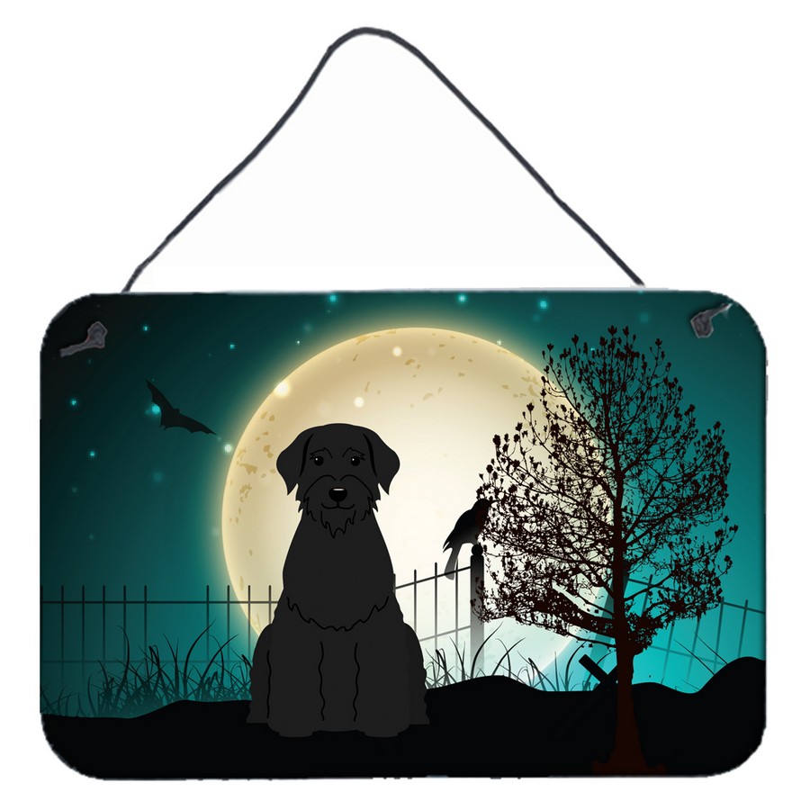 Halloween Scary Giant Schnauzer Wall or Door Hanging Prints
