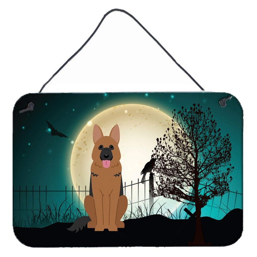 Halloween Scary German Shepherd Wall or Door Hanging Prints