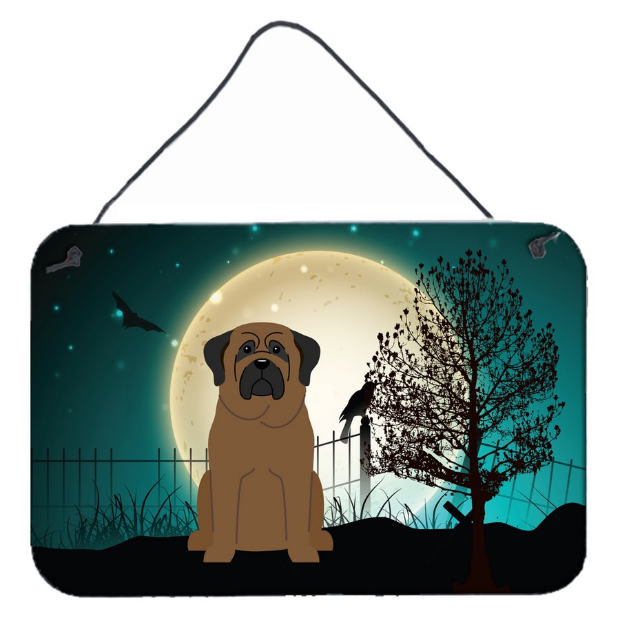Halloween Scary Bullmastiff Wall or Door Hanging Prints