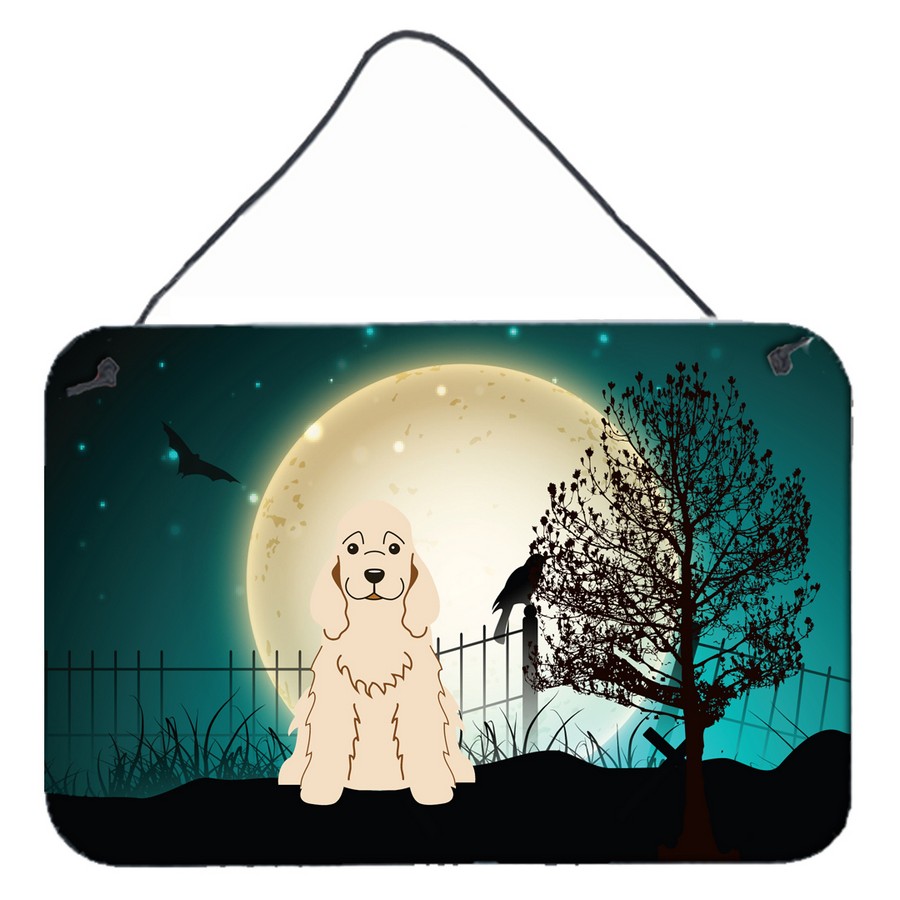 Halloween Scary Cocker Spaniel Buff Wall or Door Hanging Prints