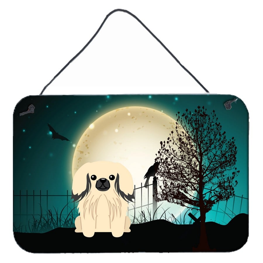 Halloween Scary Pekingnese Cream Wall or Door Hanging Prints