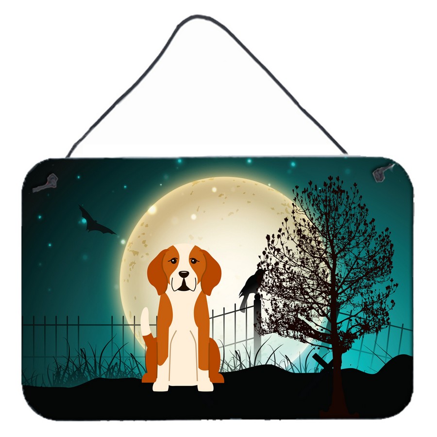Halloween Scary English Foxhound Wall or Door Hanging Prints