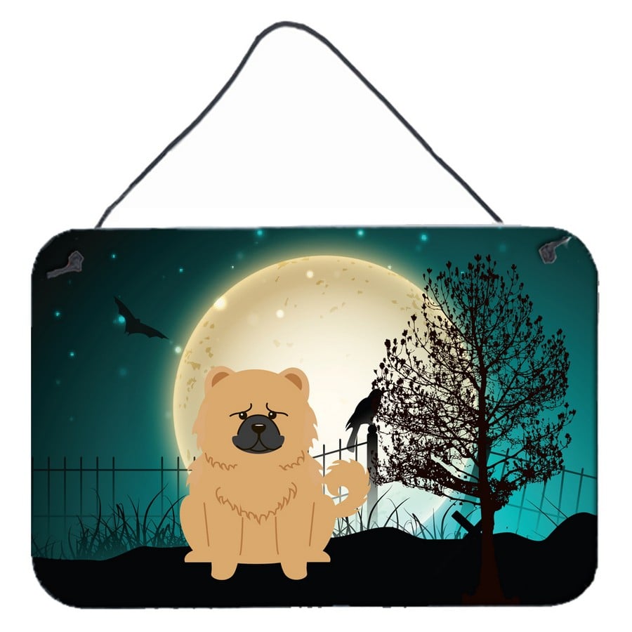 Halloween Scary Chow Chow Cream Wall or Door Hanging Prints