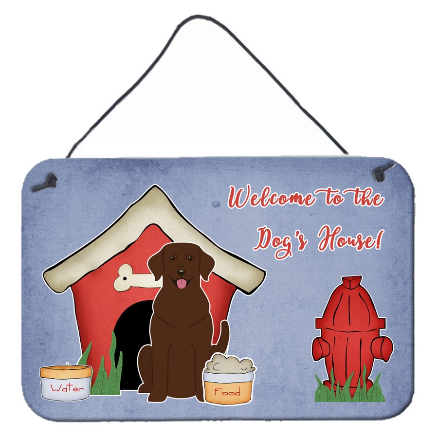 Dog House Collection Chocolate Labrador Wall or Door Hanging Prints