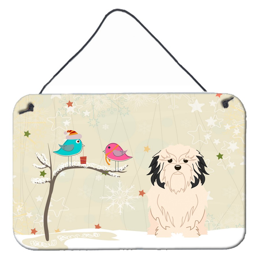 Christmas Presents Between Friends Lowchen Wall or Door Hanging Prints