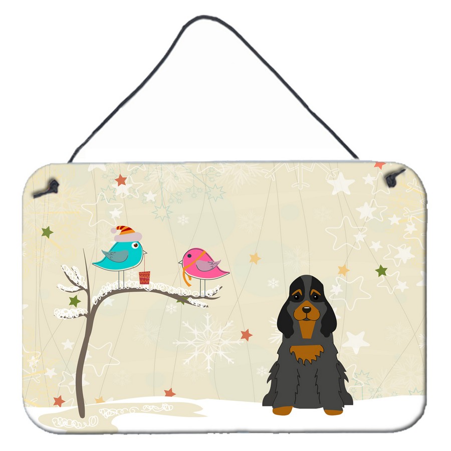 BB2565DS812 Christmas Presents Between Friends Cocker Spaniel Black & Tan Wall or Door Hanging Prints