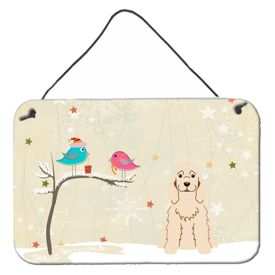 Christmas Presents Between Friends Cocker Spaniel Buff Wall or Door Hanging Prints