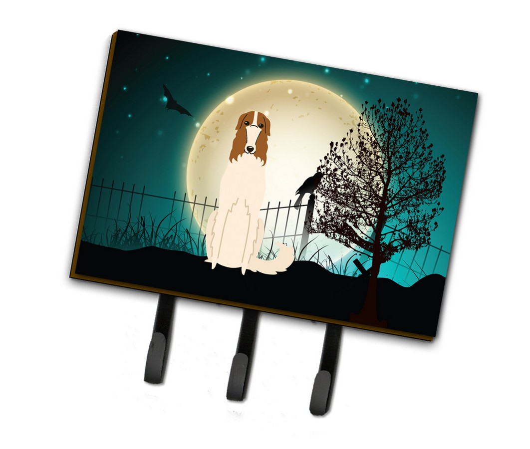 Halloween Scary Borzoi Leash or Key Holder