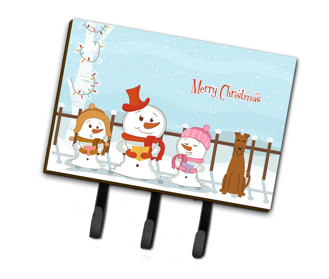 BB2393TH68 Merry Christmas Carolers Irish Terrier Leash or Key Holder