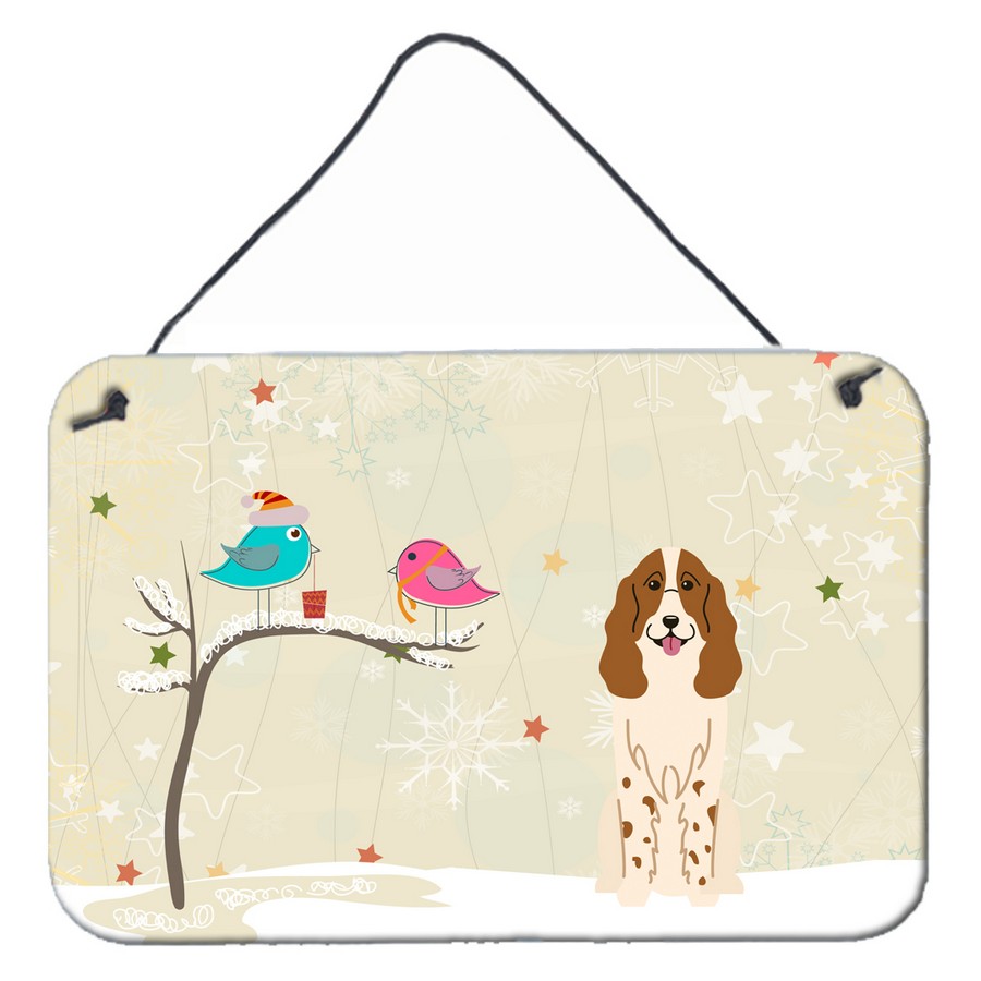 Christmas Presents Between Friends Russian Spaniel Wall or Door Hanging Prints