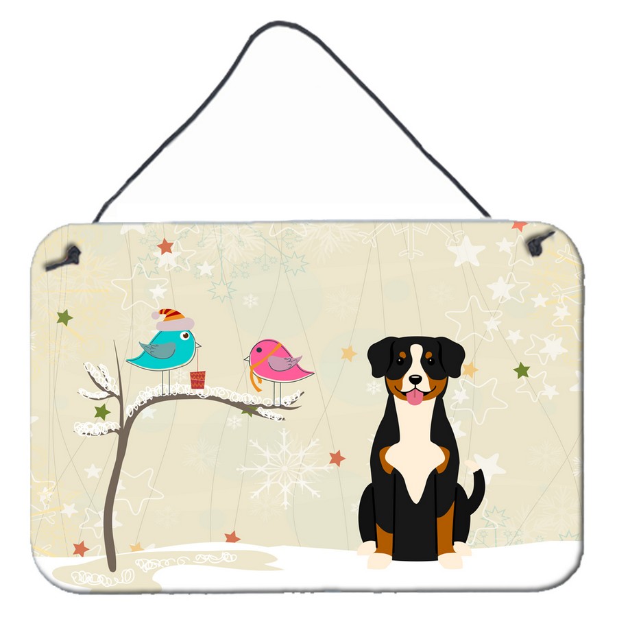 Christmas Presents Between Friends Entlebucher Wall or Door Hanging Prints