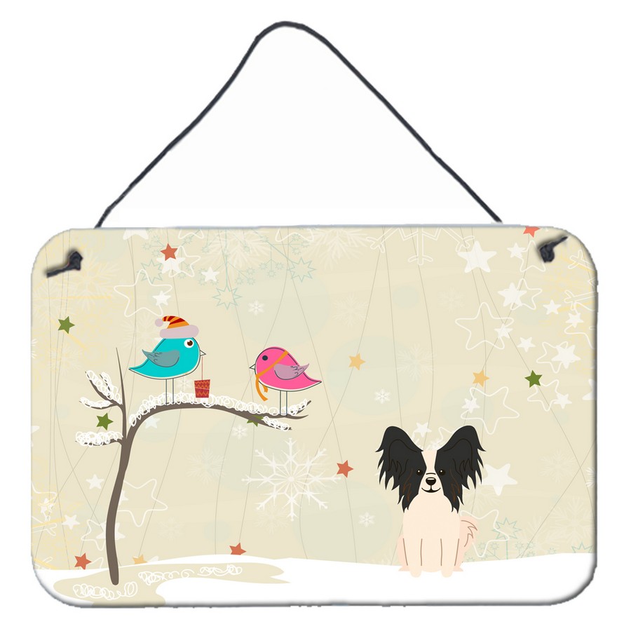 Christmas Presents Between Friends Papillon Black & White Wall or Door Hanging Prints