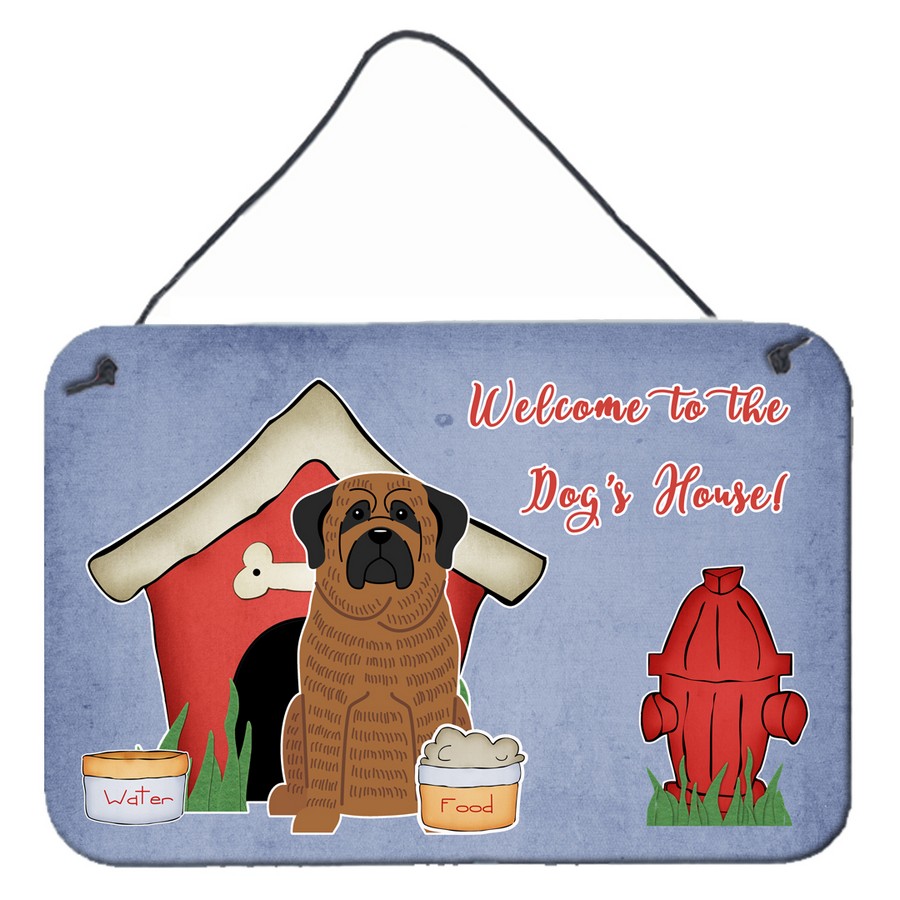 Dog House Collection Mastiff Brindle Wall or Door Hanging Prints