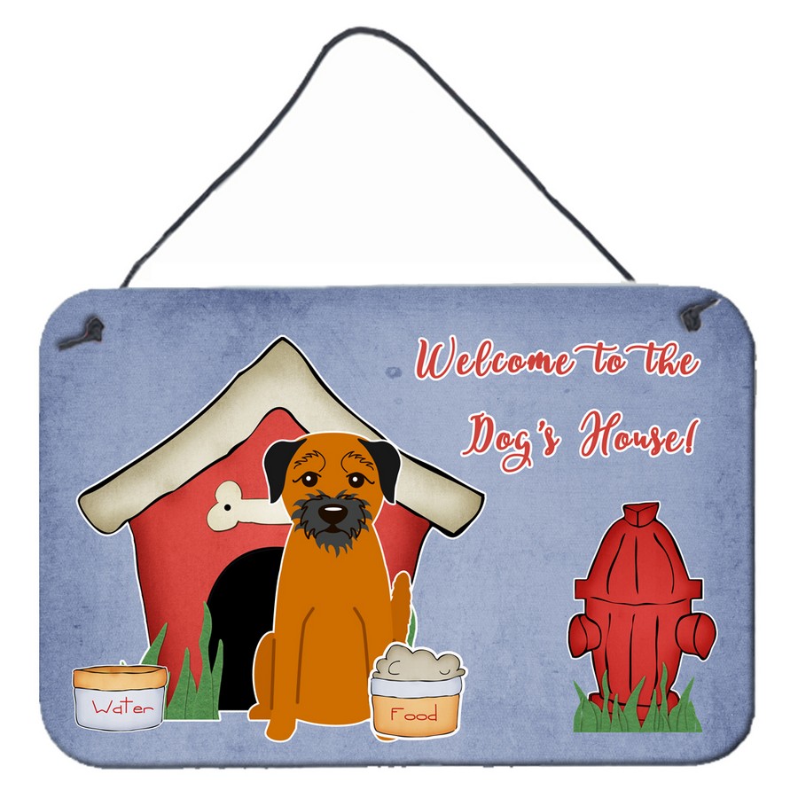 Dog House Collection Border Terrier Wall or Door Hanging Prints
