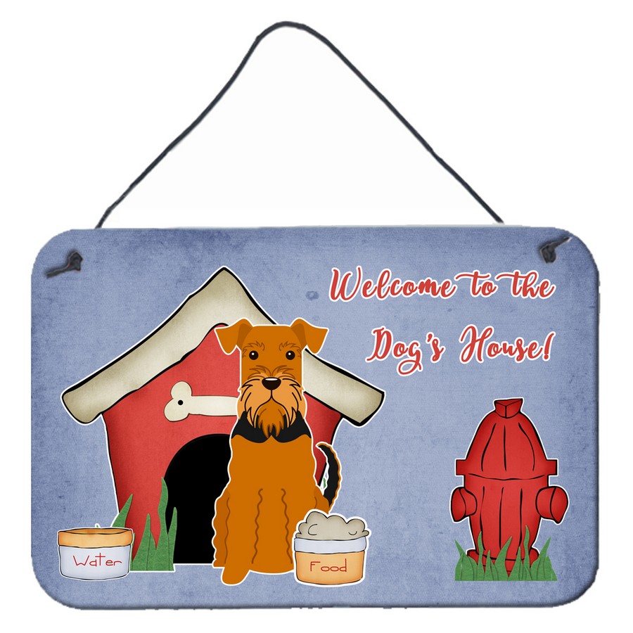 Dog House Collection Airedale Wall or Door Hanging Prints
