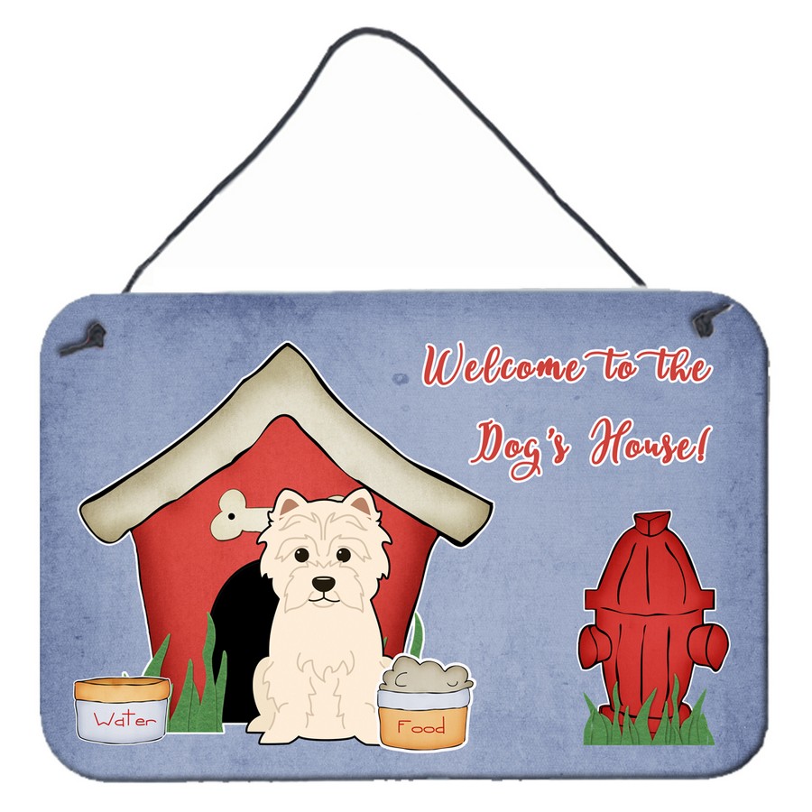 Dog House Collection Westie Wall or Door Hanging Prints