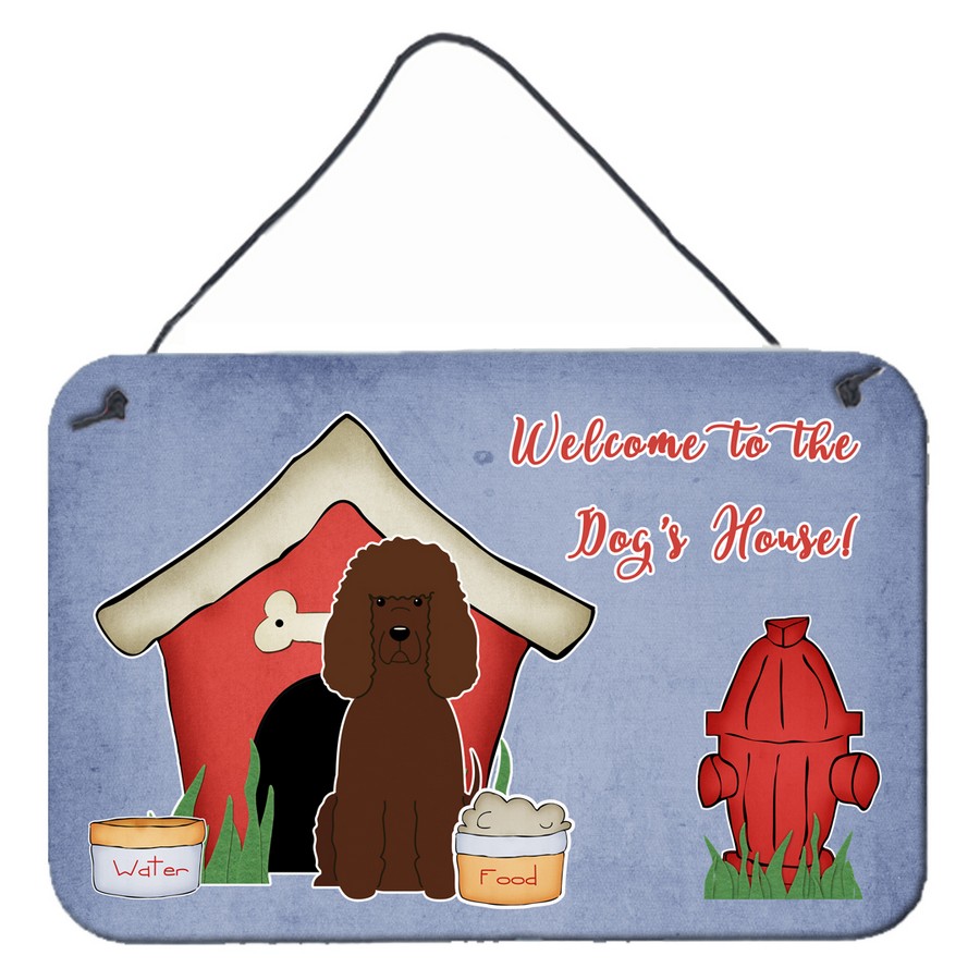 Dog House Collection Irish Water Spaniel Wall or Door Hanging Prints