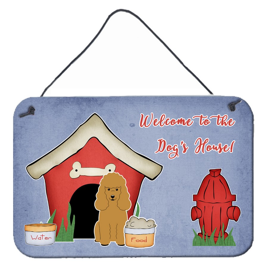 Dog House Collection Poodle Tan Wall or Door Hanging Prints